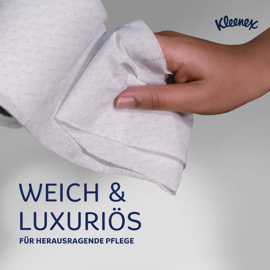 KLEENEX® Toilettenpapier Rollen, 4-lagig, weiß
