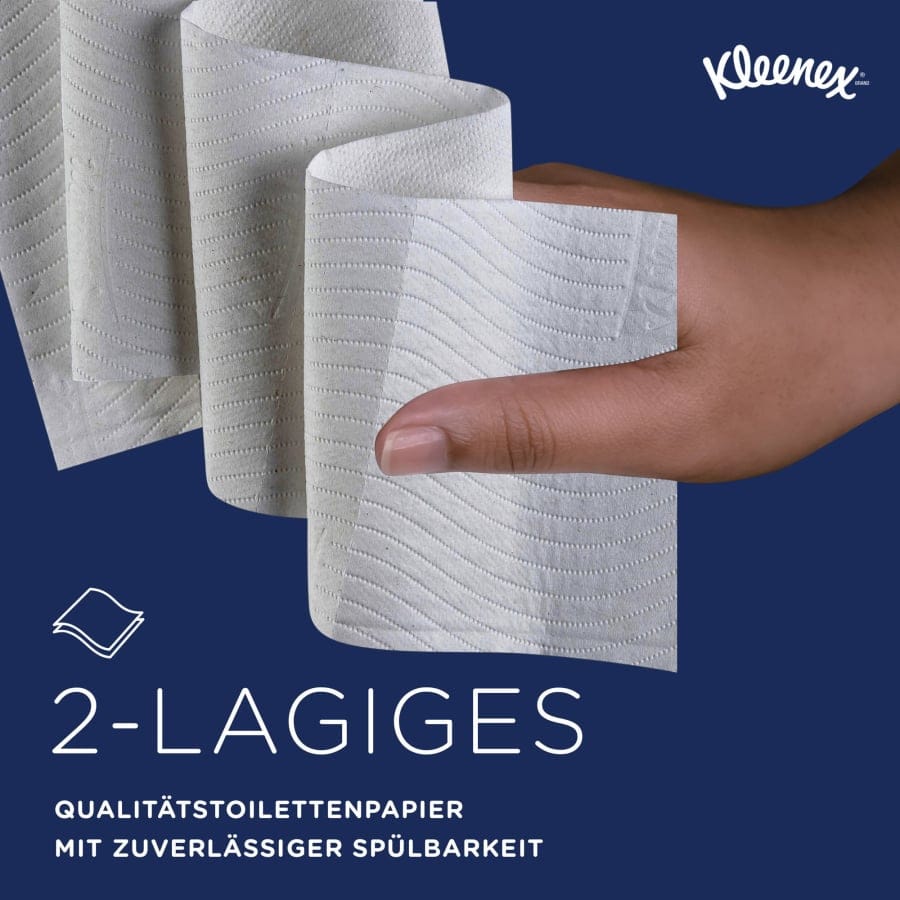 Kleenex® Toilettenpapierrollen, 250 Stück, 2-lagig