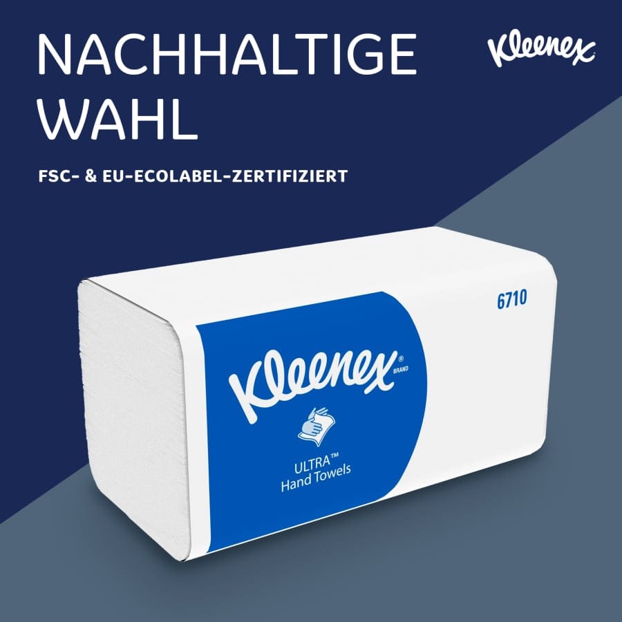 Kleenex® Ultra™ Handtuchpapier, 3-lagig, 31,5 x 21,5 cm