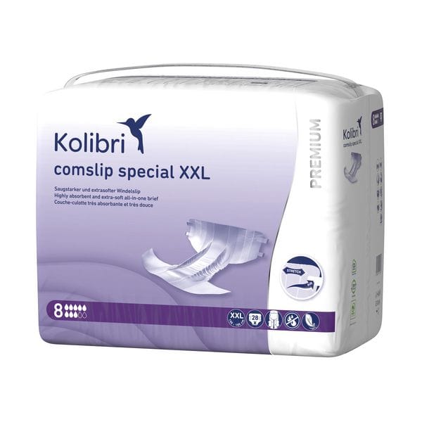 Kolibri comslip PREMIUM special Inkontinenzslip XXL - 150 - 185 cm - Beutel à 28 Stück