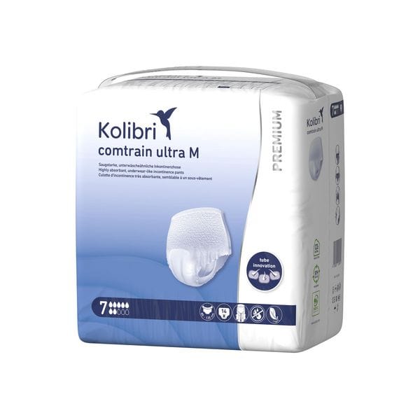 Kolibri comtrain PREMIUM ultra Inkontinenzhose M - 80 - 120 cm - Beutel à 14 Stück