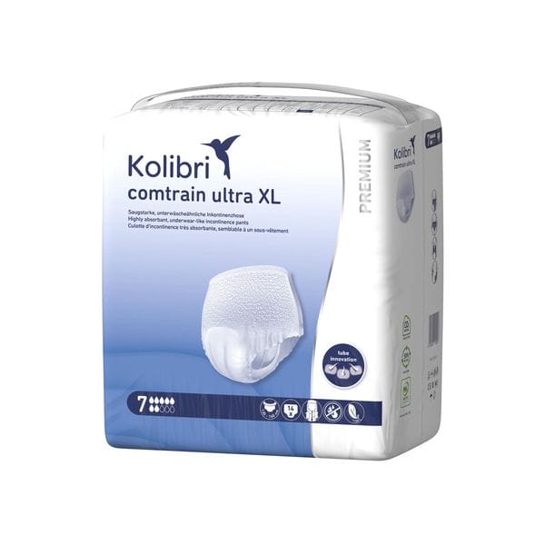 Kolibri comtrain PREMIUM ultra Inkontinenzhose XL - 130 - 160 cm - Beutel à 14 Stück