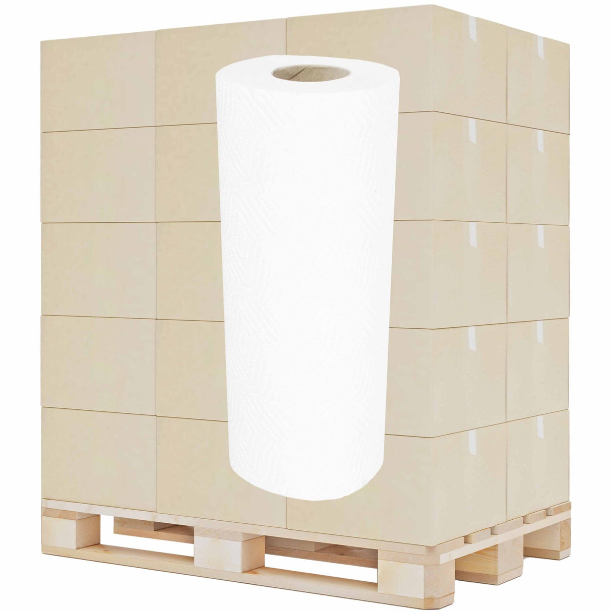 Küchenrolle, 3-lagig, hochweiß, 100 % Zellstoff 50 Blatt · 422641