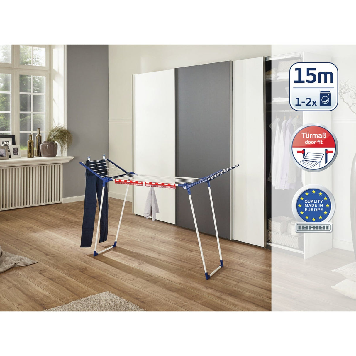 LEIFHEIT Wäscheständer Pegasus 150 Solid Slim