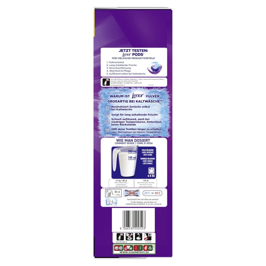 Lenor Colorwaschmittel Pulver Amethyst Blütentraum