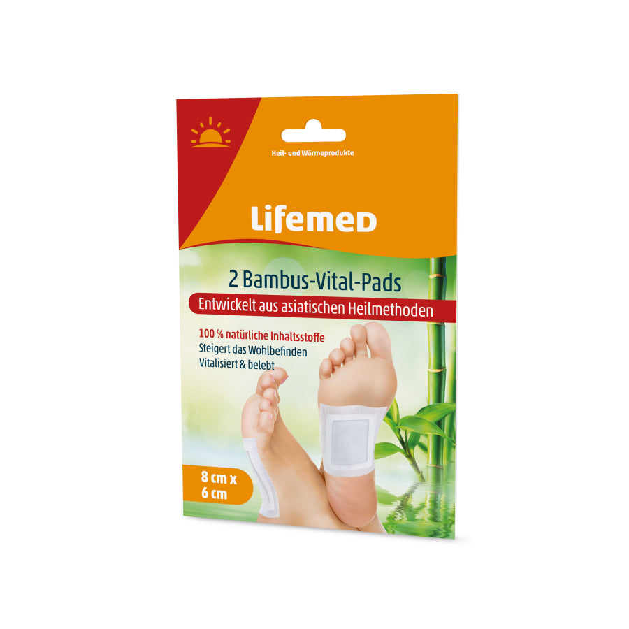 Lifemed Bambus-Fußpads mit Fixierpflaster