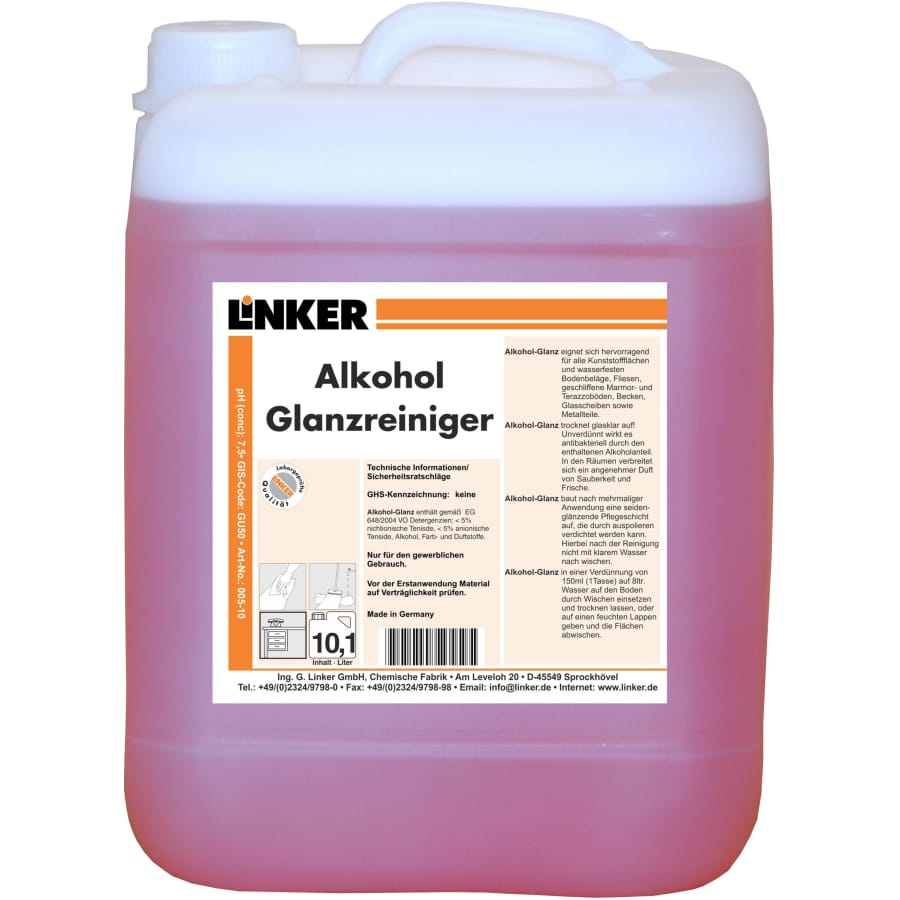 Linker Alkohol-Glanzreiniger 10,1 Liter Kanister