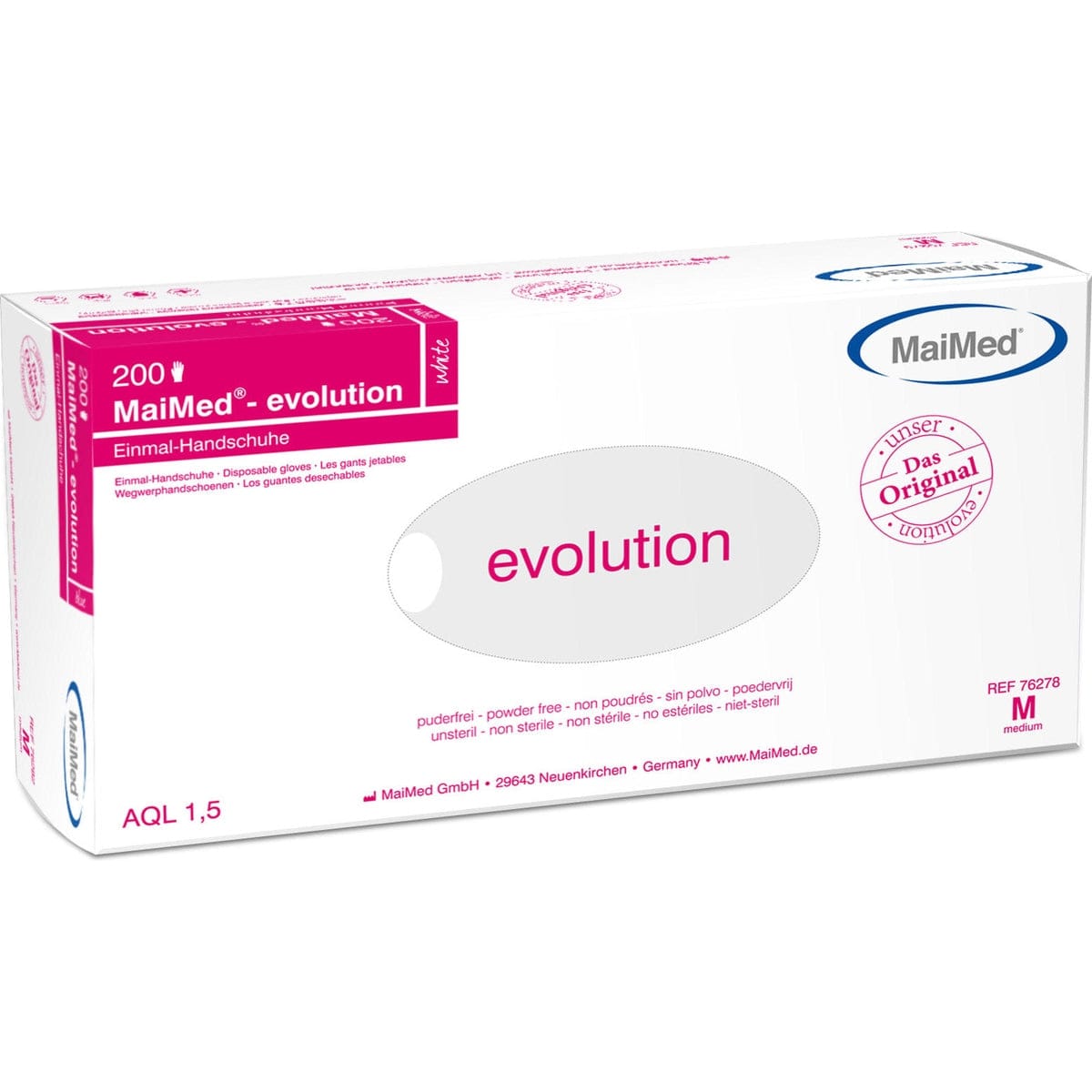 MaiMed evolution transparent Einmalhandschuhe puderfrei