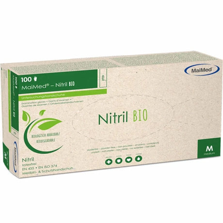 MaiMed® Nitril BIO Einweghandschuhe puderfrei Größe: M