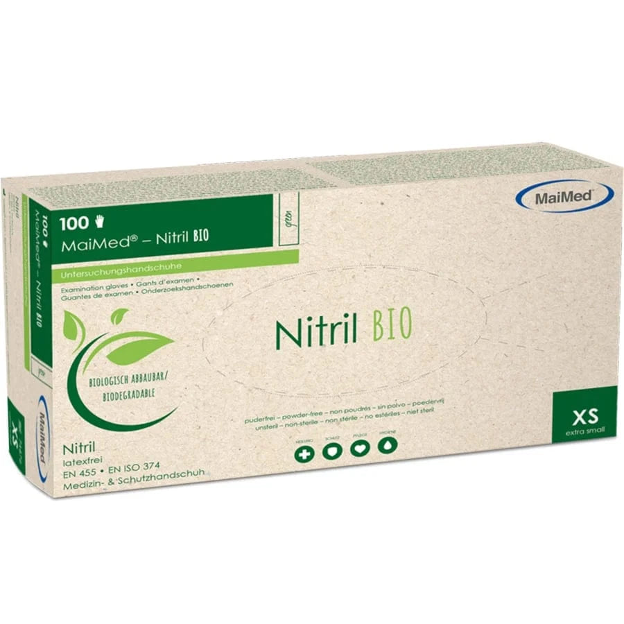 MaiMed® Nitril BIO Einweghandschuhe puderfrei Größe: XS