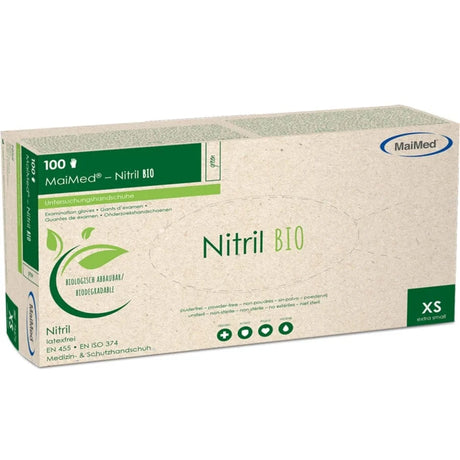 MaiMed® Nitril BIO Einweghandschuhe puderfrei Größe: XS