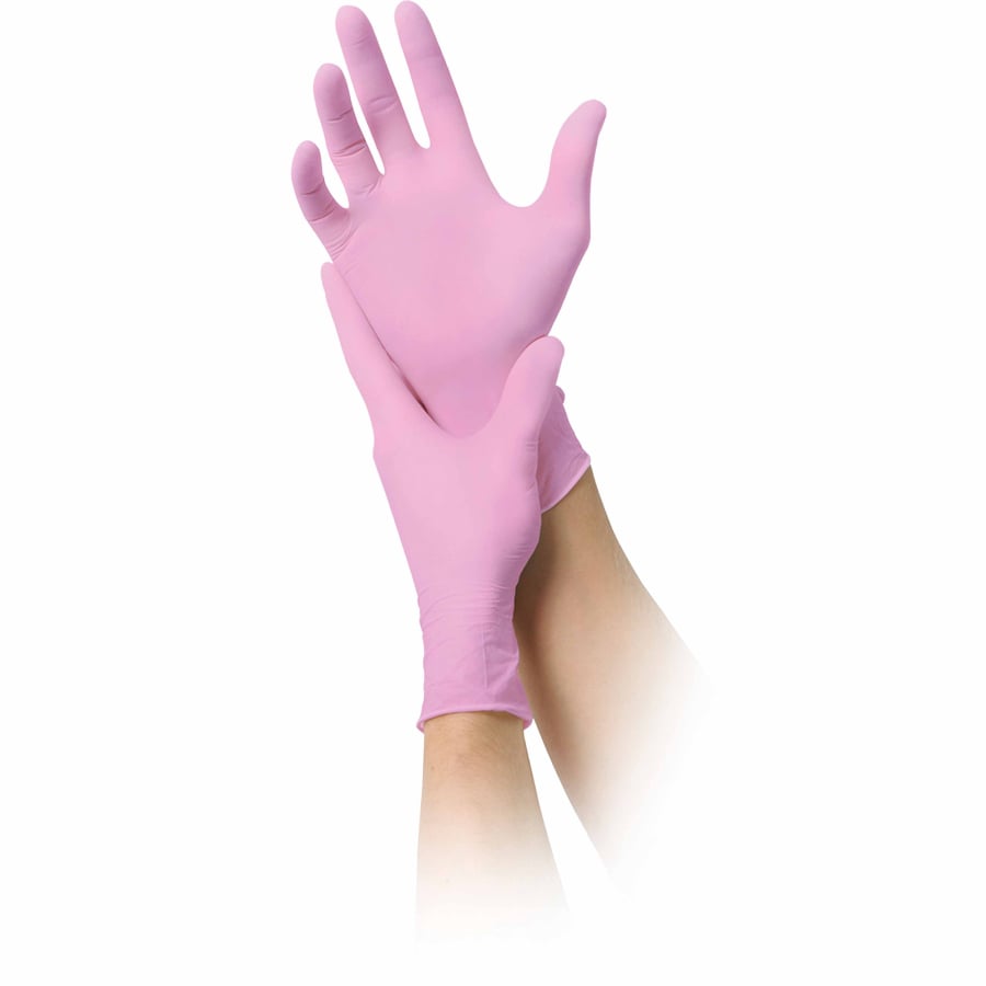 MaiMed solution 100 pink Nitril Einmalhandschuhe puderfrei