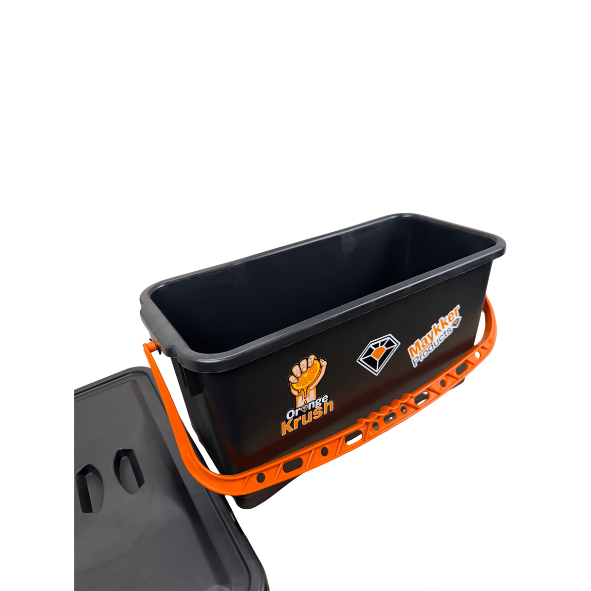 Maykker 22 Liter Eimer schwarz für die Glasreinigung