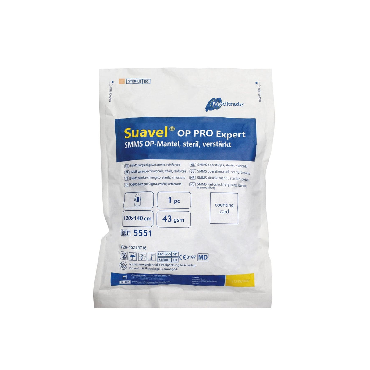 Meditrade OP-Kittel Suavel® OP PRO Expert, verstärkt, steril