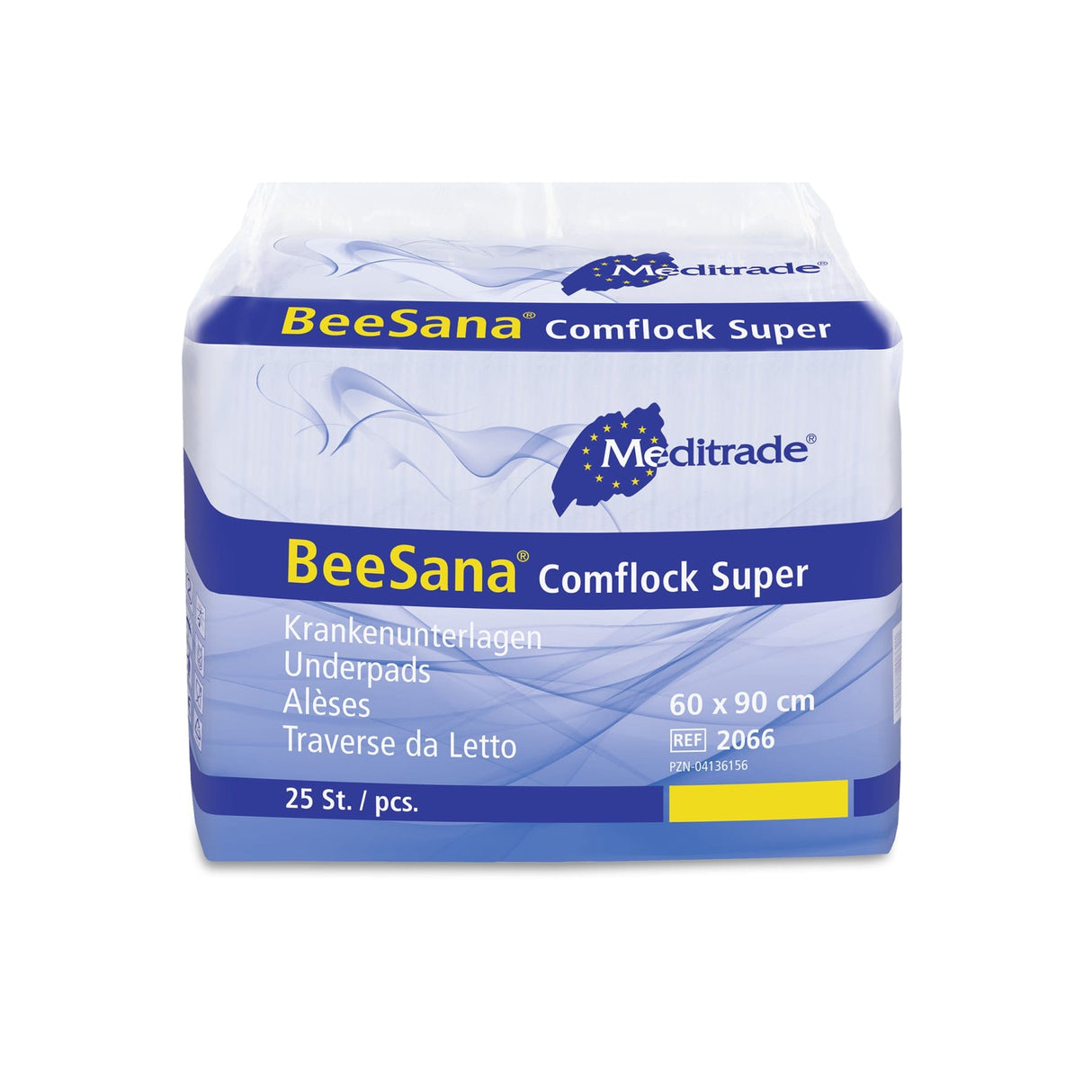 Meditrade Unterlagen BeeSana® Comflock Super, 90 x 60 cm 1 Karton (6 Packungen × 25 Stück)