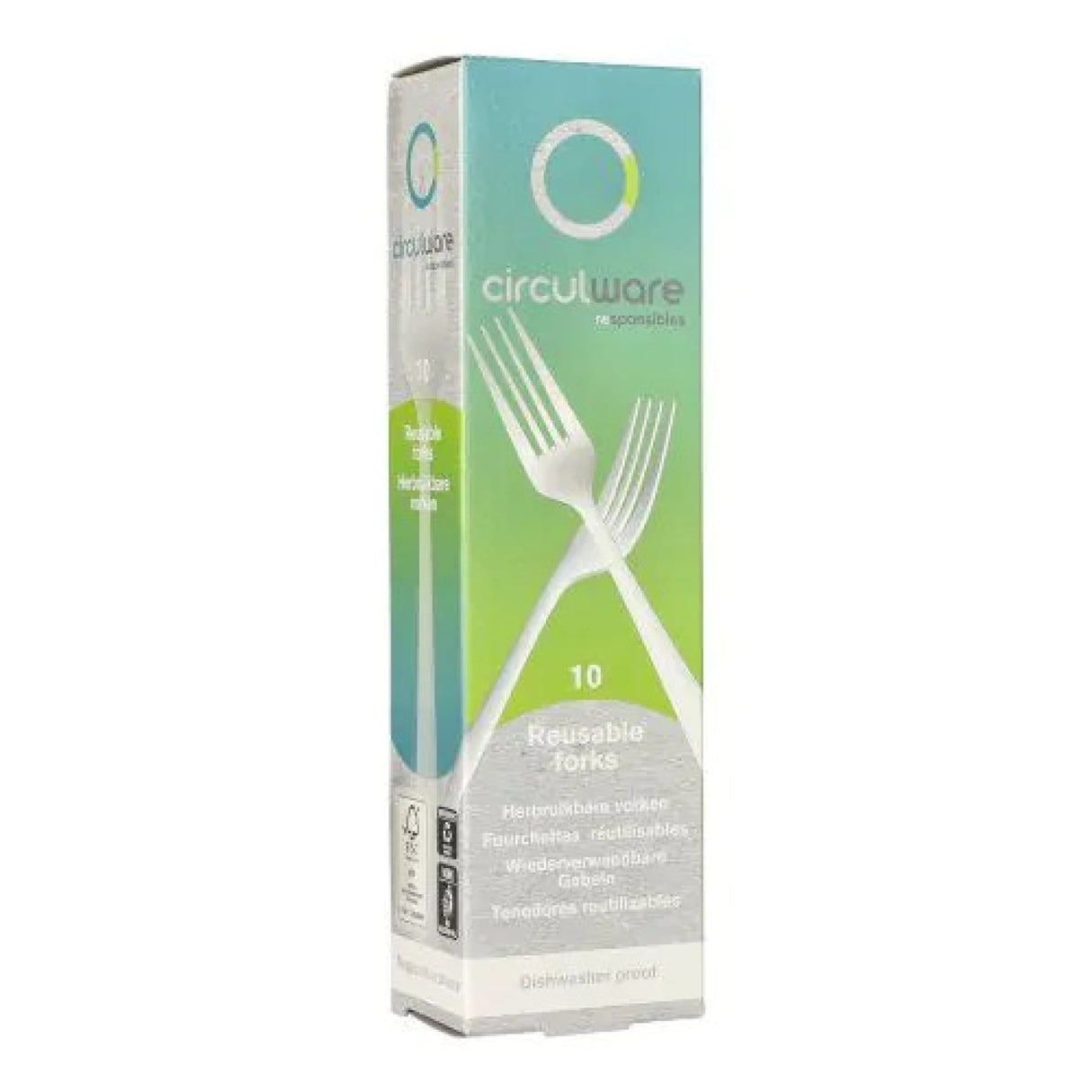 Mehrweg Gabeln, Bio-PP, extra stabil, 19 cm