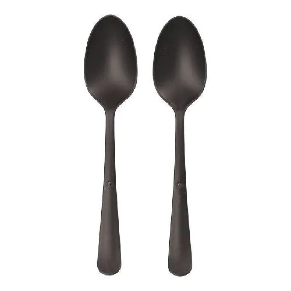 Mehrweg Löffel, Bio-PP, extra stabil, 19 cm 1 Karton (20 Packungen × 10 Stück), Schwarz