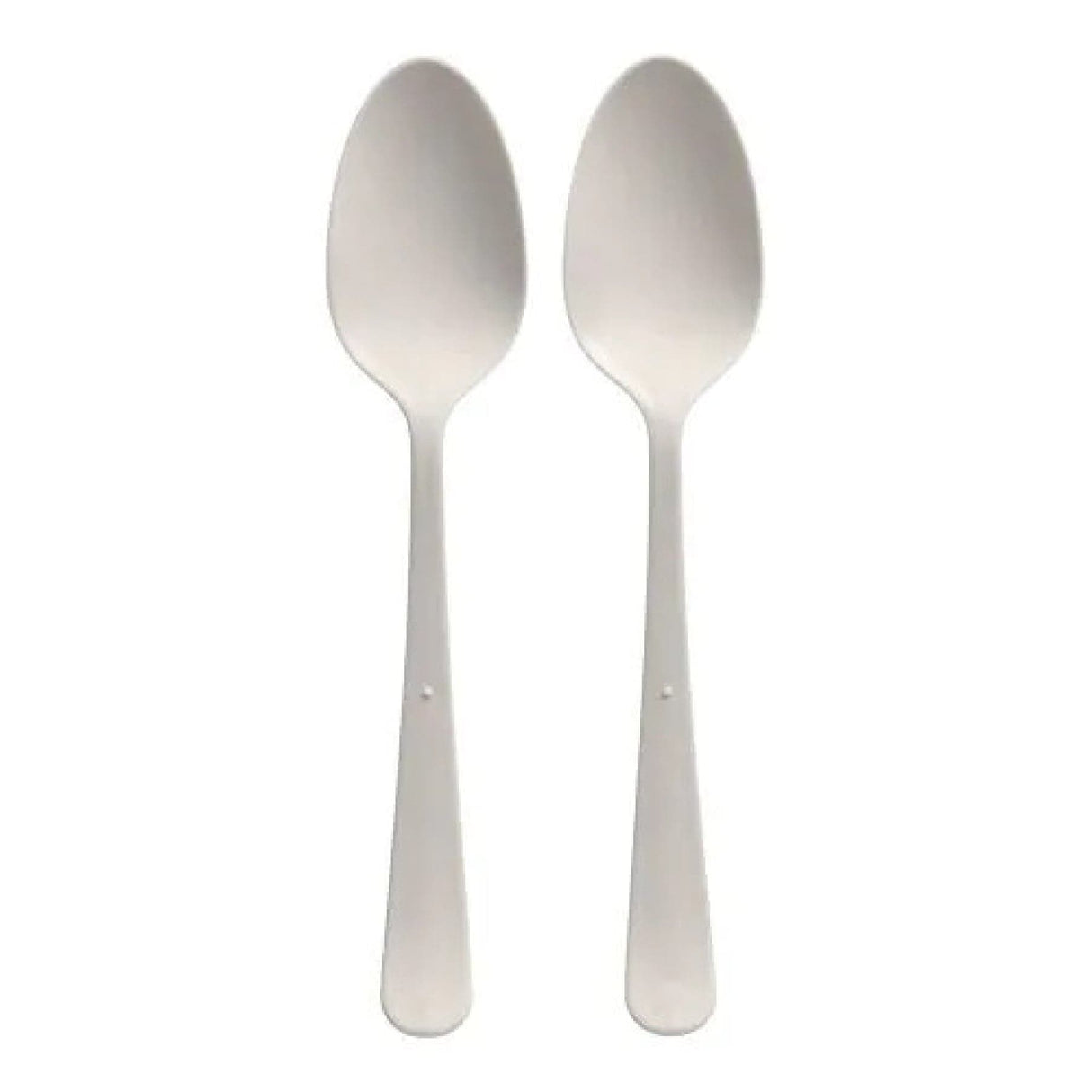 Mehrweg Löffel, Bio-PP, extra stabil, 19 cm 1 Karton (20 Packungen × 10 Stück), Weiß