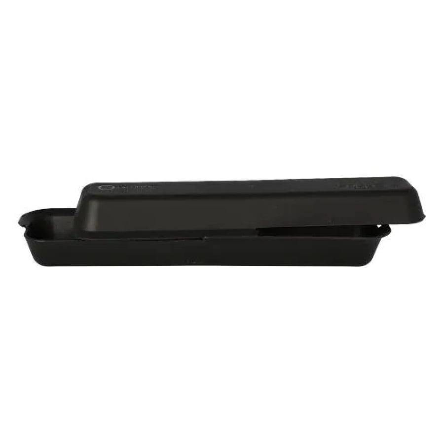 Mehrweg Lunchbox, 2-teilig, recycelbarer PP Kunststoff, schwarz