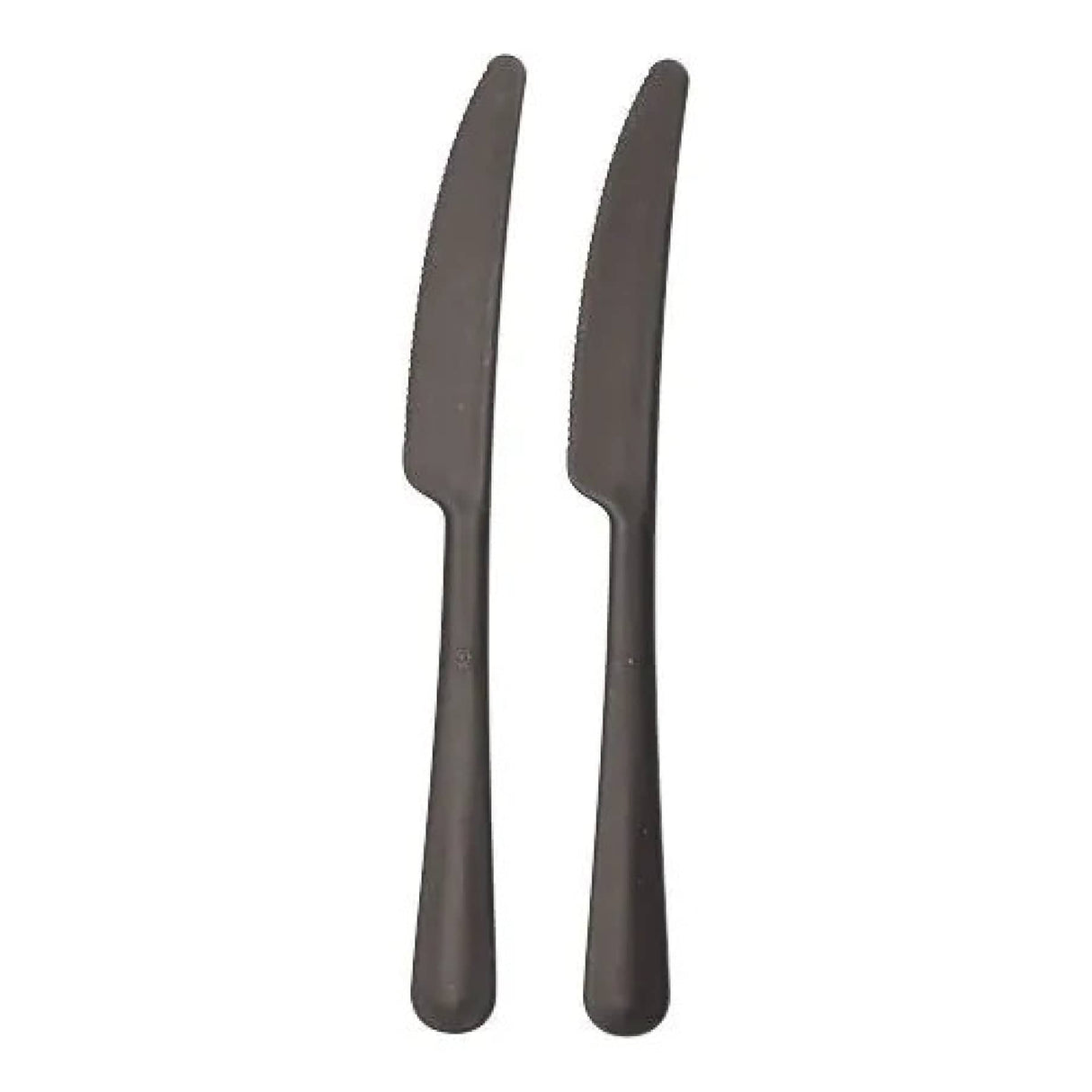 Mehrweg Messer in Spender, Bio-PP, extra stabil 1 Karton (6 Packungen × 200 Stück), Schwarz