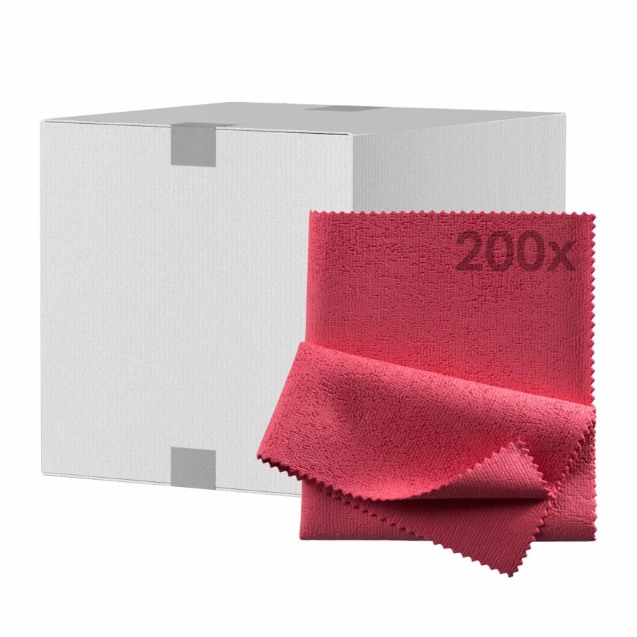 Mopptex Mikrofaser PU-Tuch, 35 x 40 cm 1 Karton = 200 Stück, rot