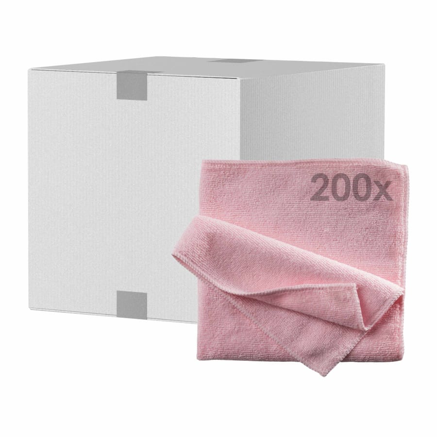 Mopptex Mikrofasertuch BASIC Professional, 40 x 40 cm 1 Karton = 200 Stück, rosa