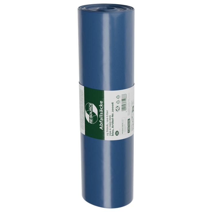 DEISS BLAUER ENGEL Müllsack 120 Liter blau, Typ 60