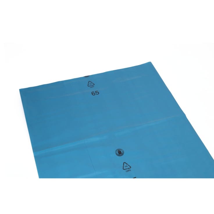 DEISS Müllsack 200 Liter mit Seitenfalte blau, Typ 60