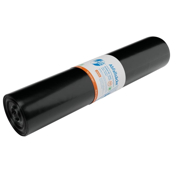 DEISS PREMIUM PLUS Müllsack 120L schwarz „Einsteiger“ Typ 60 1 Rolle = 25 Saecke