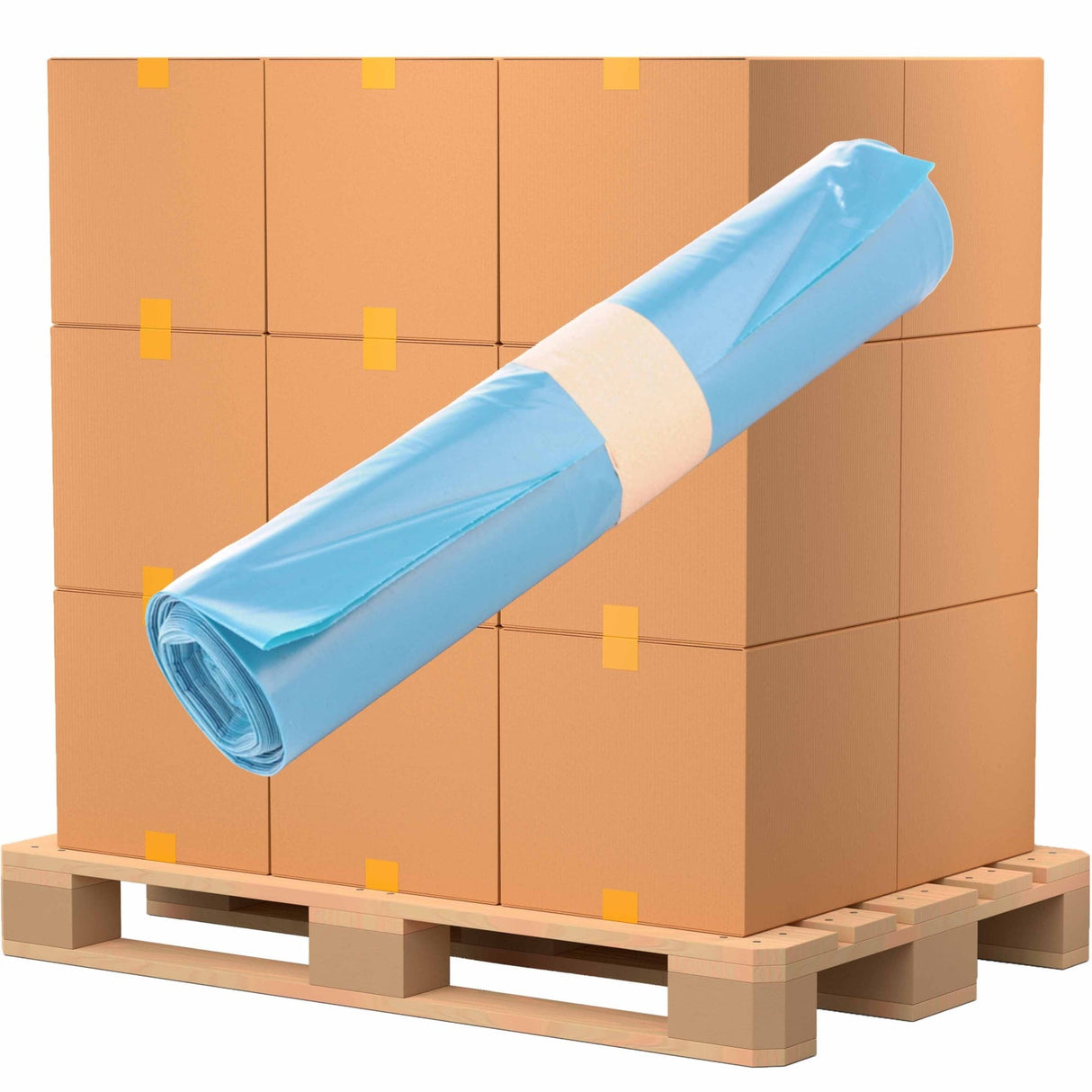 Müllsäcke 120 Liter, blau, Typ 100 300 Rollen = 15 Saecke