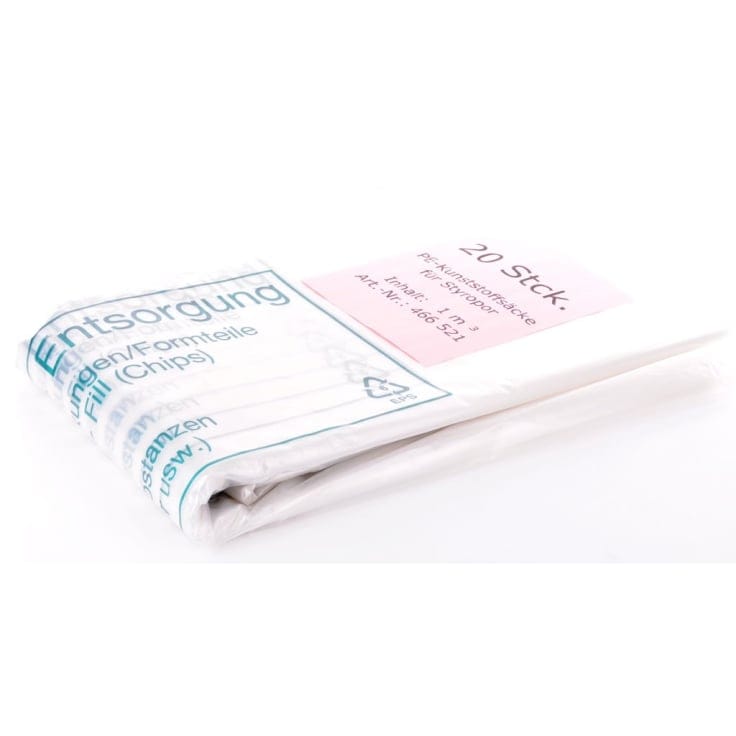 Müllsäcke 1000 Liter, transparent 1 Packung = 20 Saecke