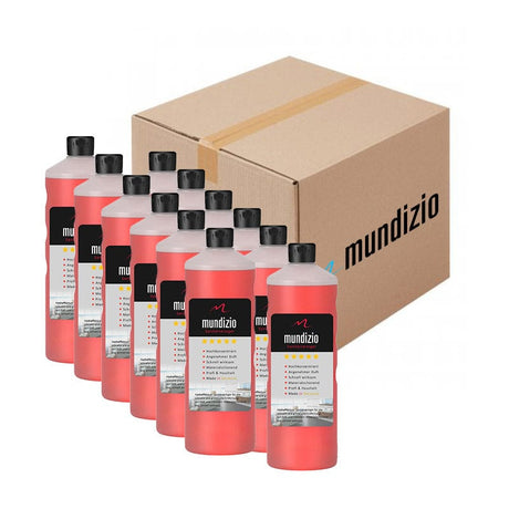 mundizio Sanitärreiniger mit Anti-Kalk Power im Sparpaket mit 12 Flaschen