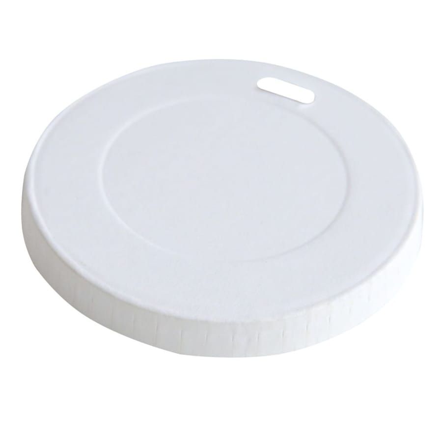 NATURESTAR® Bio Flachdeckel für Pappbecher, weiß, Ø 9 cm