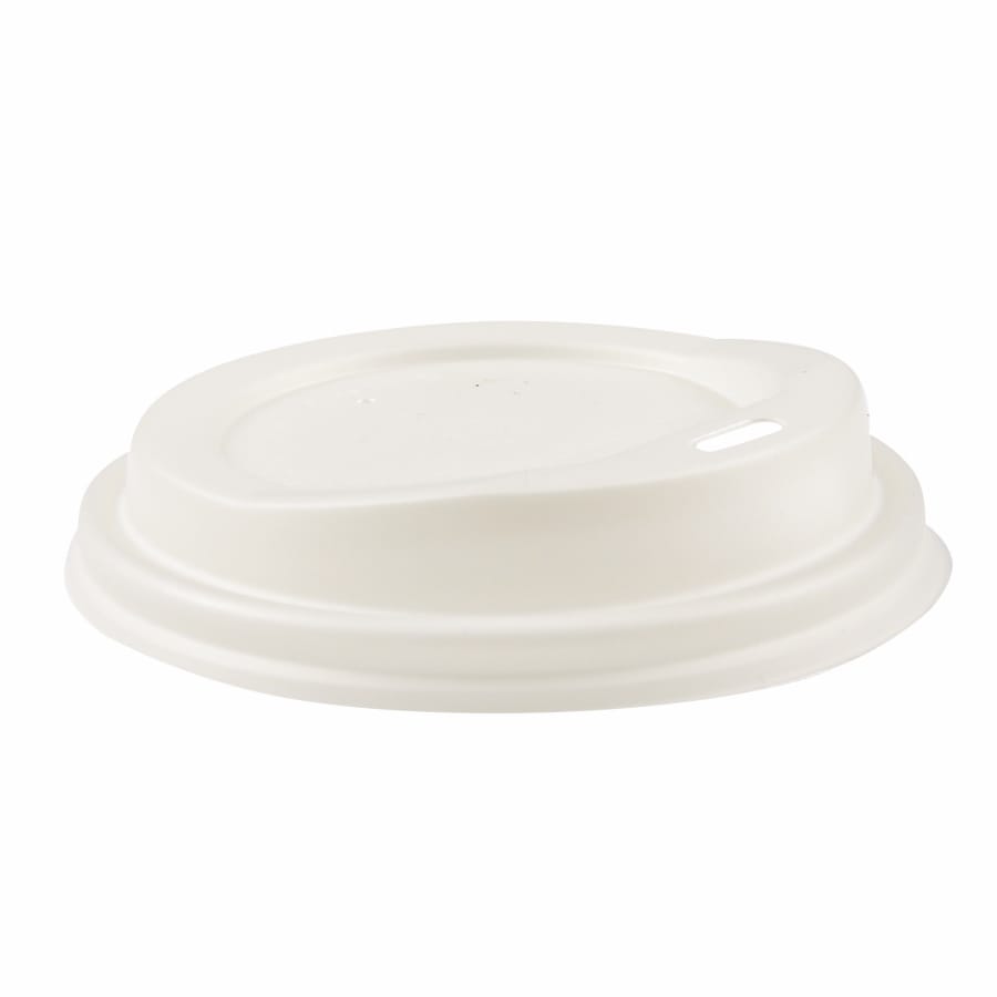 NATURESTAR® Einwegdeckel mit Trinköffnung aus C-PLA 1 Packung (50 Stück), ø 6,2 cm