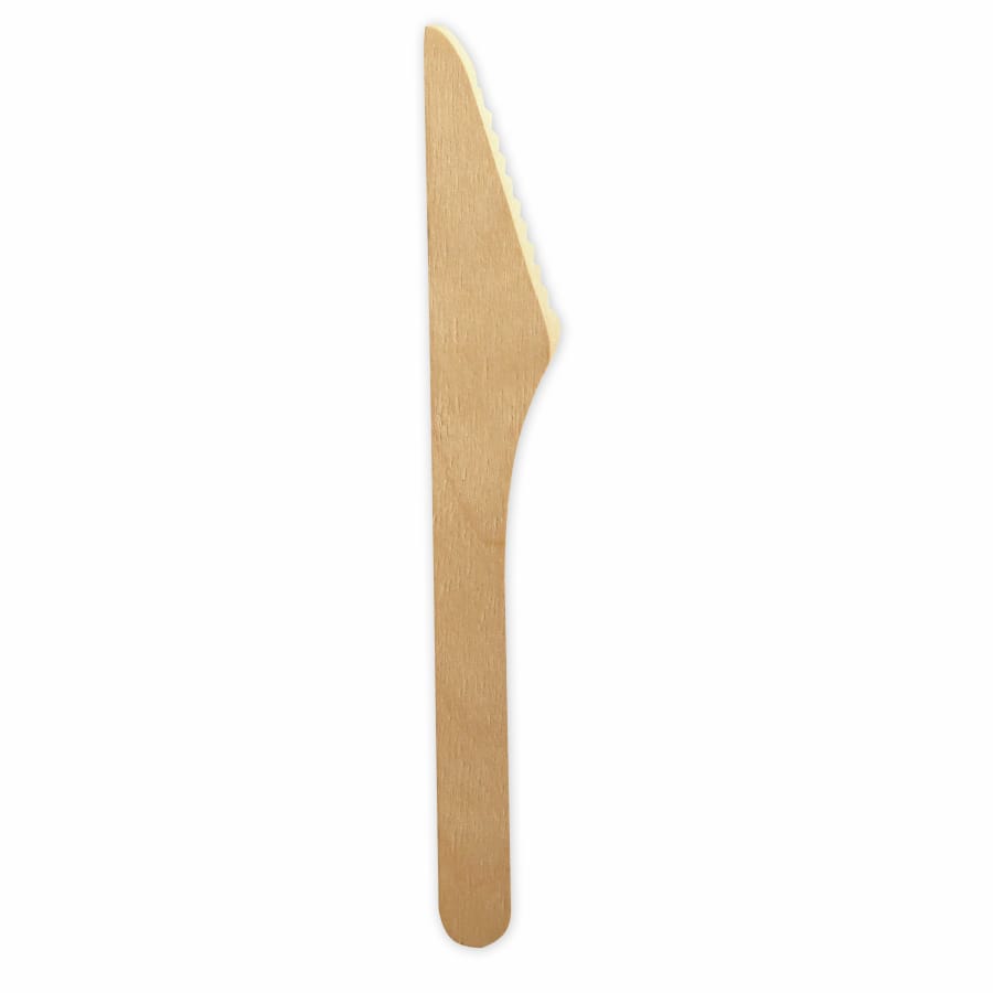 NATURESTAR Einwegmesser aus Holz, wachsbeschichtet, 16 cm
