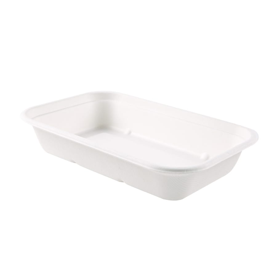 NATURESTAR® Einwegschale Puro, rechteckig 1 Packung (125 Stück × 750 ml)