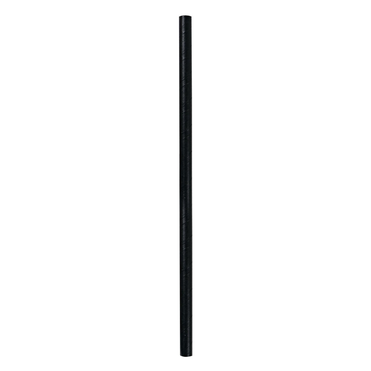 NATURESTAR Strohhalm aus Papier JUMBO, Ø 8 mm 1 Packung (100 Stück), Schwarz