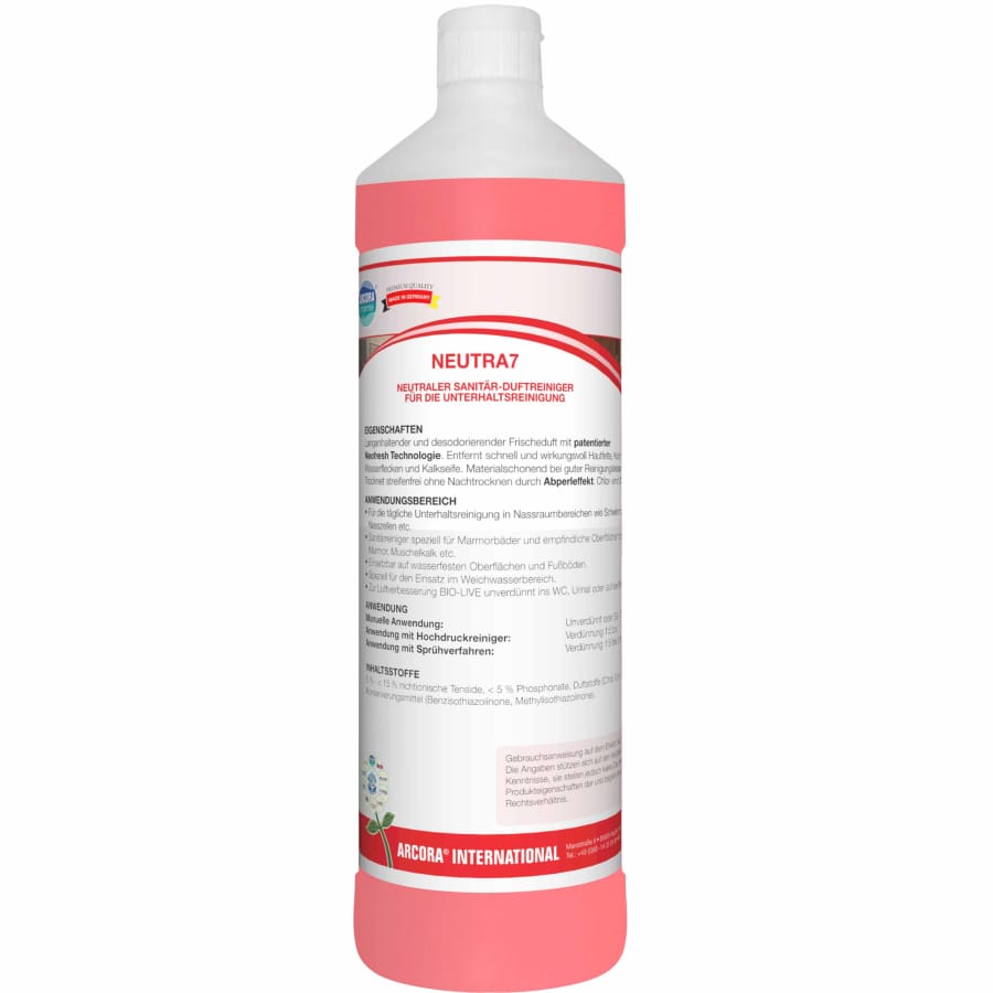 NEUTRA 7 neutraler Sanitärreiniger 1 Liter Flasche
