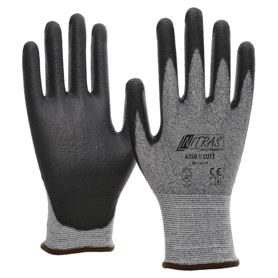 NITRAS "CUT 3" Schnittschutzhandschuhe Größe M (7) – 1 Karton (100 Paar)