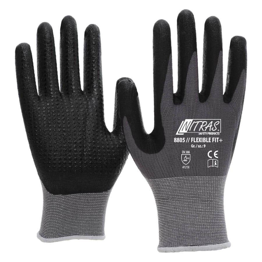 NITRAS Flexible Fit + Strickhandschuh Gr. 8 – 1 Karton (144 Paar)