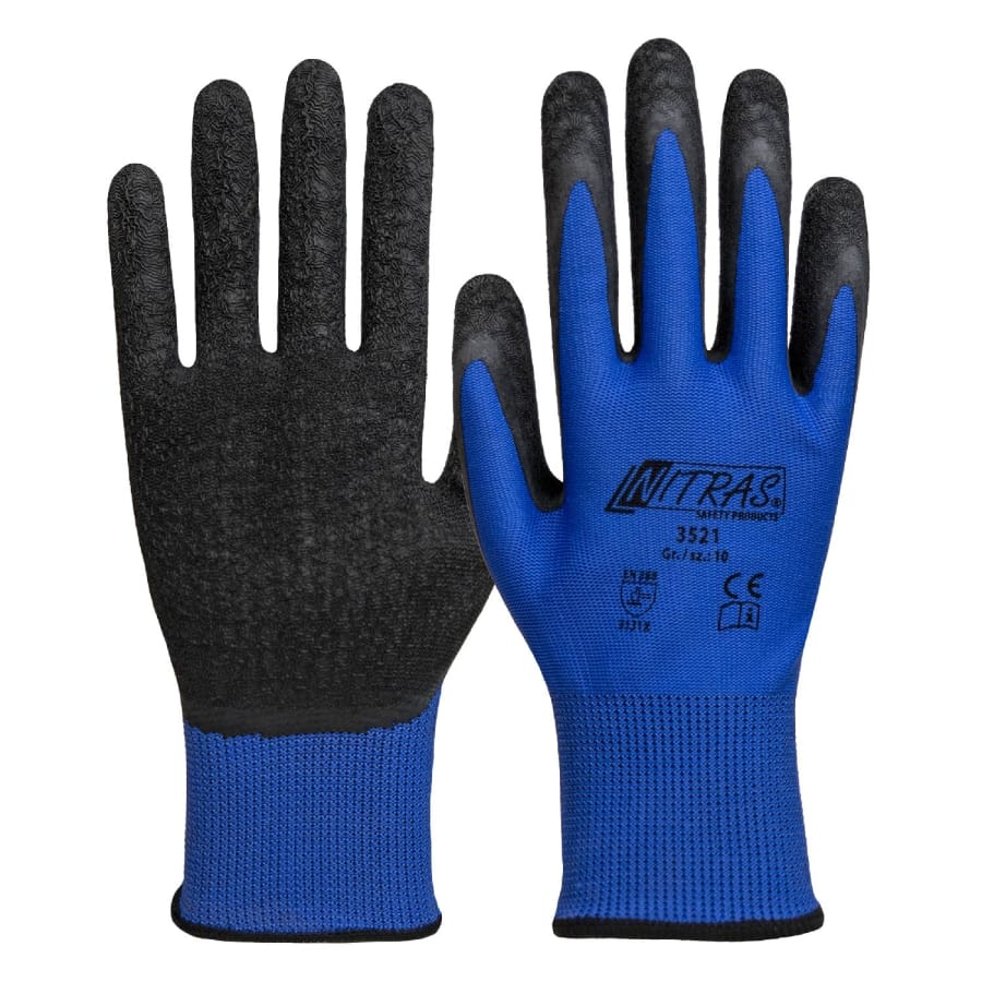 NITRAS Nylonhandschuhe mit Strickbund, flexibel XXL (10) – 1 Paar