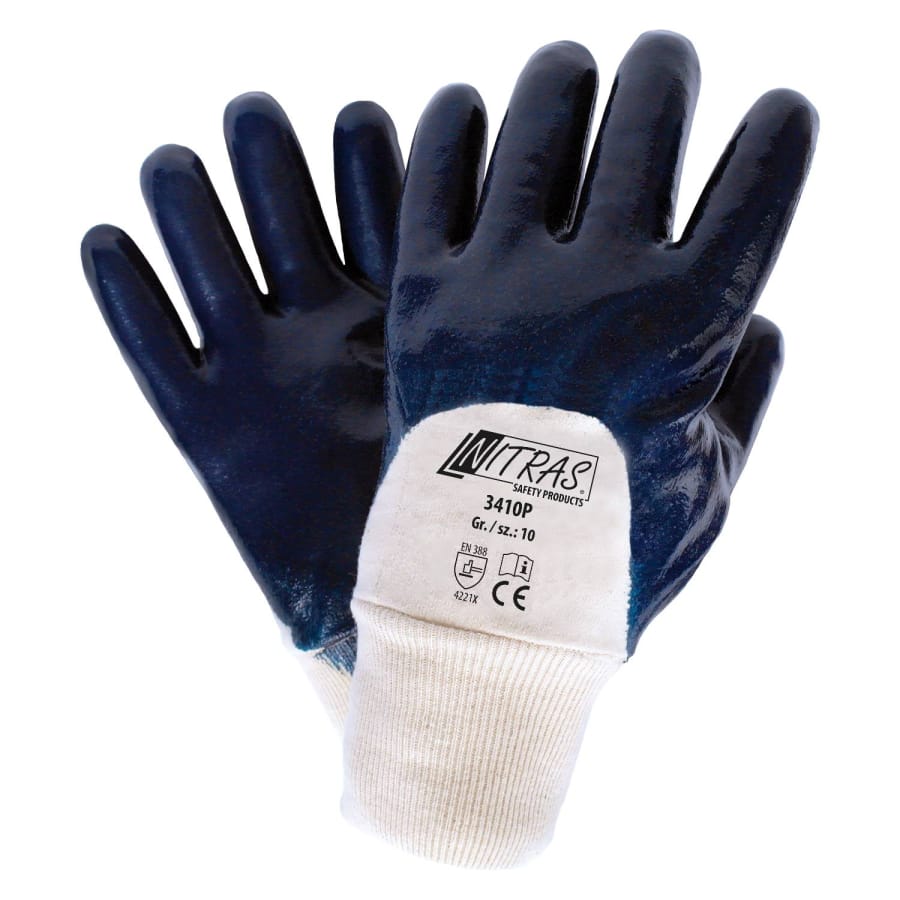 NITRAS PREMIUM-Nitrilhandschuhe, Sanitized® Größe 10 – 1 Packung (12 Paar)
