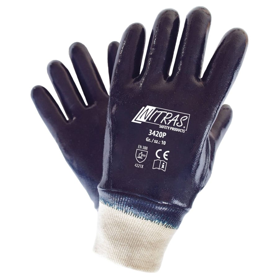 NITRAS PREMIUM-Nitrilhandschuhe Sanitized®, vollbeschichtet, blau