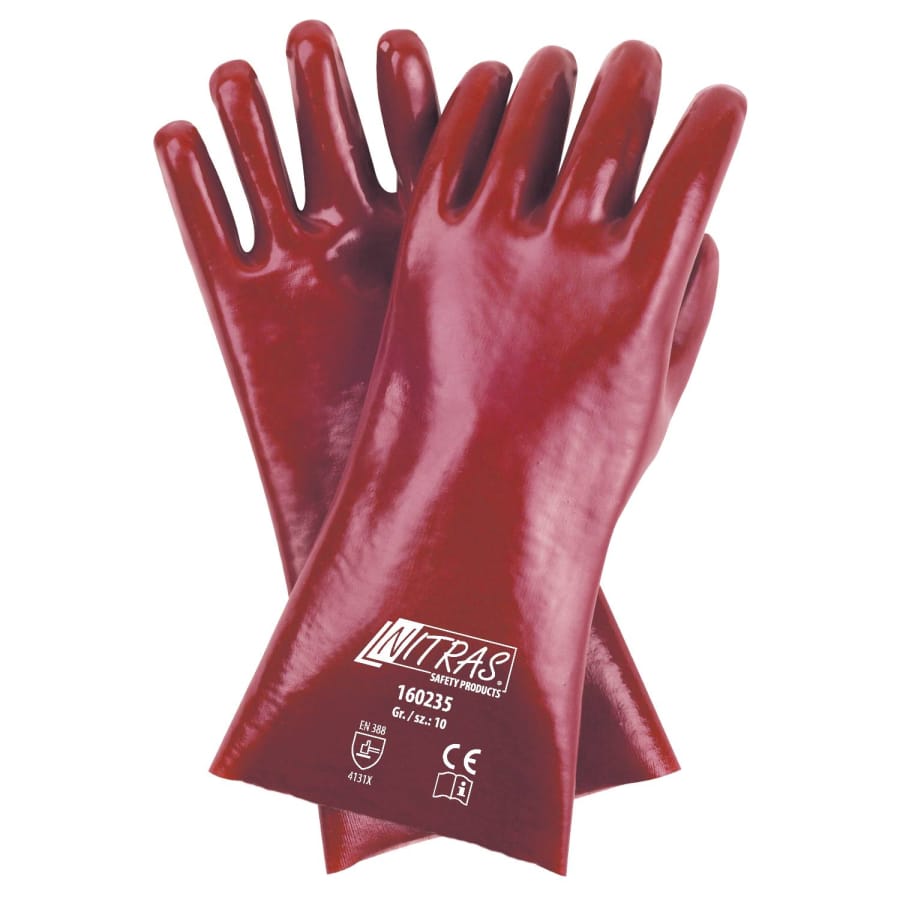 NITRAS PVC-Handschuhe, 35 cm Größe 10 – 1 Karton (120 Paar)