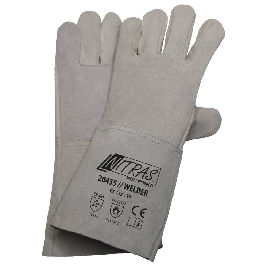 NITRAS® "Welder" 5-Finger Schweißerhandschuhe, Größe 11