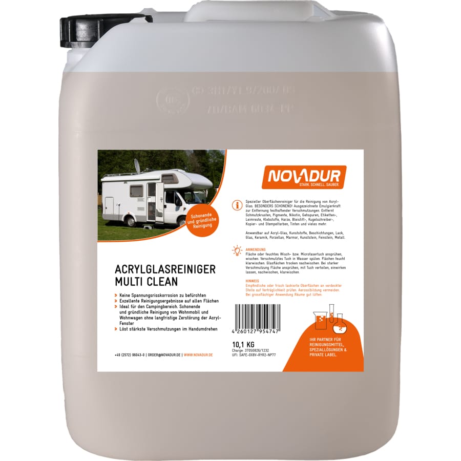 NOVADUR Acrylglasreiniger Multi Clean 10 l - Kanister