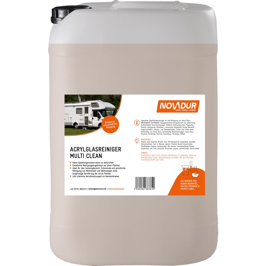 NOVADUR Acrylglasreiniger Multi Clean 25 kg - Kanister