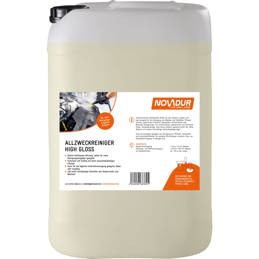 NOVADUR Allzweckreiniger High Gloss 20 Liter - Kanister