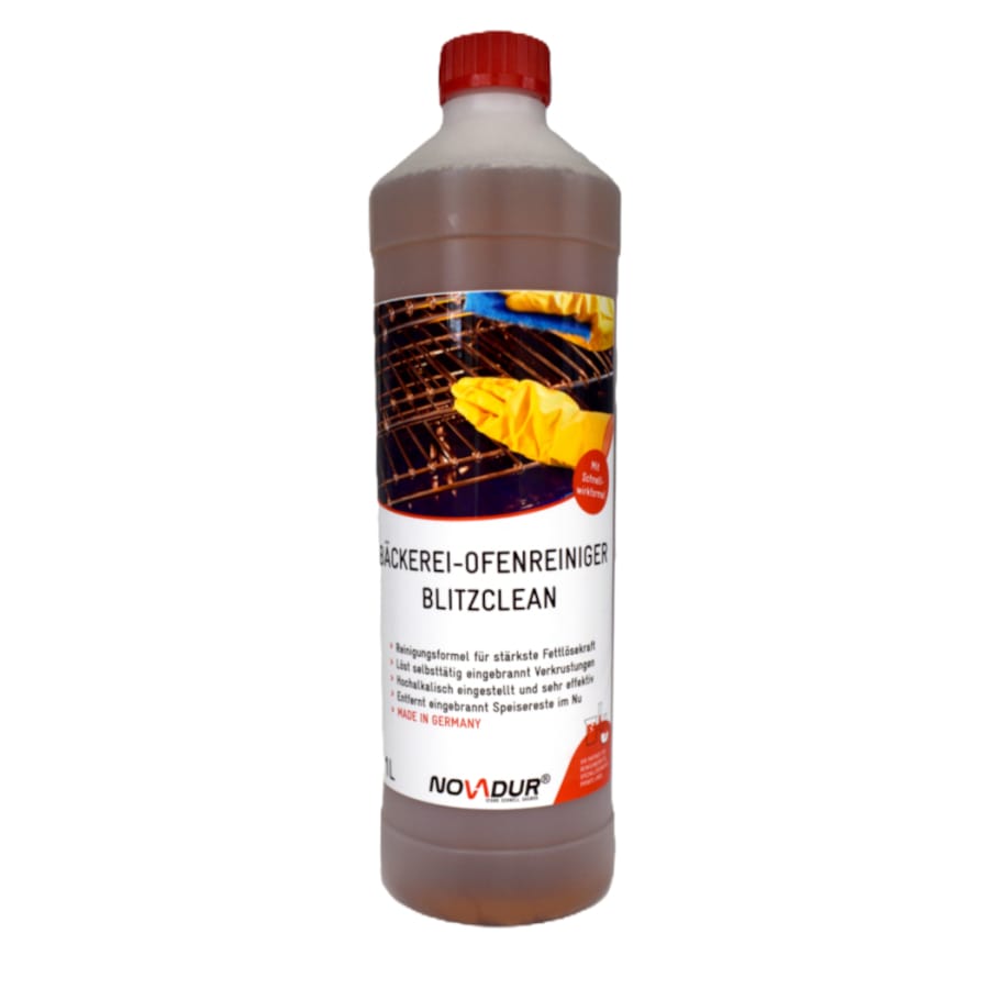 NOVADUR Bäckerei-Ofenreiniger BlitzClean 1 Liter - Flasche