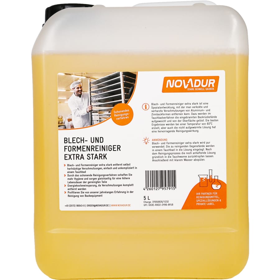 NOVADUR Blech- und Formenreiniger extra stark 5 Liter - Kanister